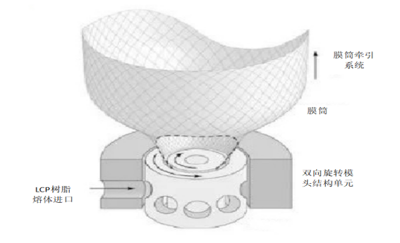 LCP吹膜關(guān)鍵工藝解構示意圖